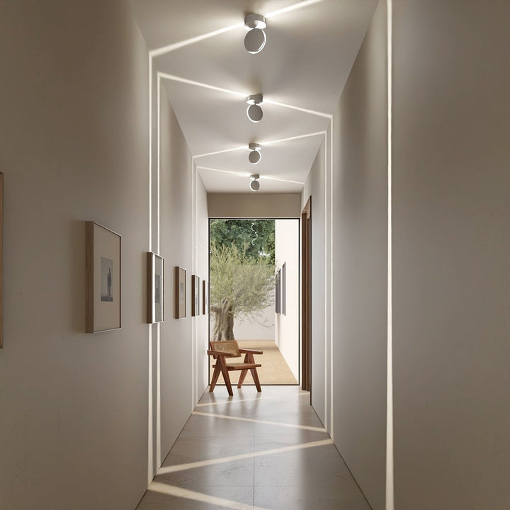 LED Wall Light with Spot Function | 360° Rotating Head | Square Light Cone