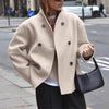 Long Sleeve Stand Collar Coat
