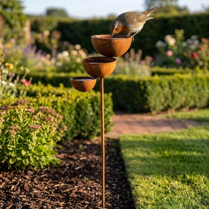 Three-tier bird bath | Bring your garden to life every morning