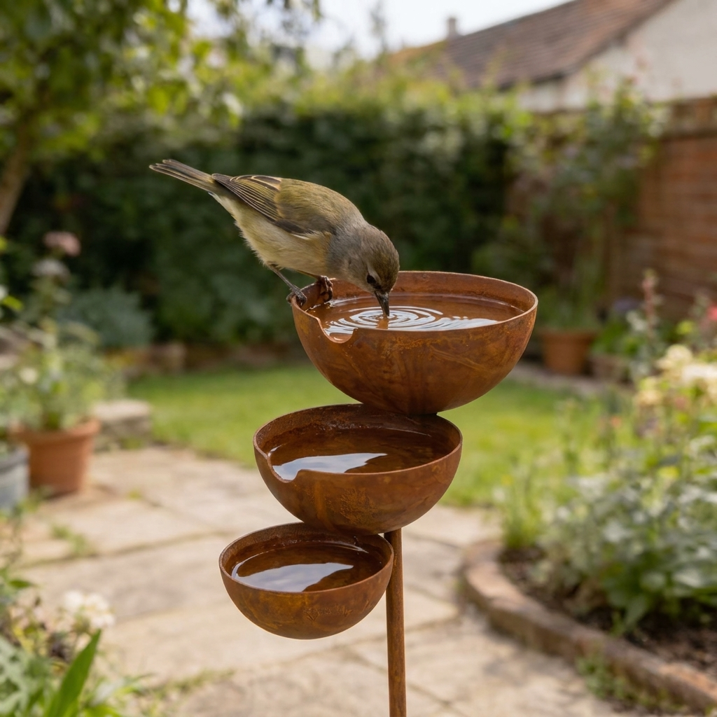 Three-tier bird bath | Bring your garden to life every morning