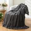 Chunky Knit Textured Throw for Sofa or Bed | Large
