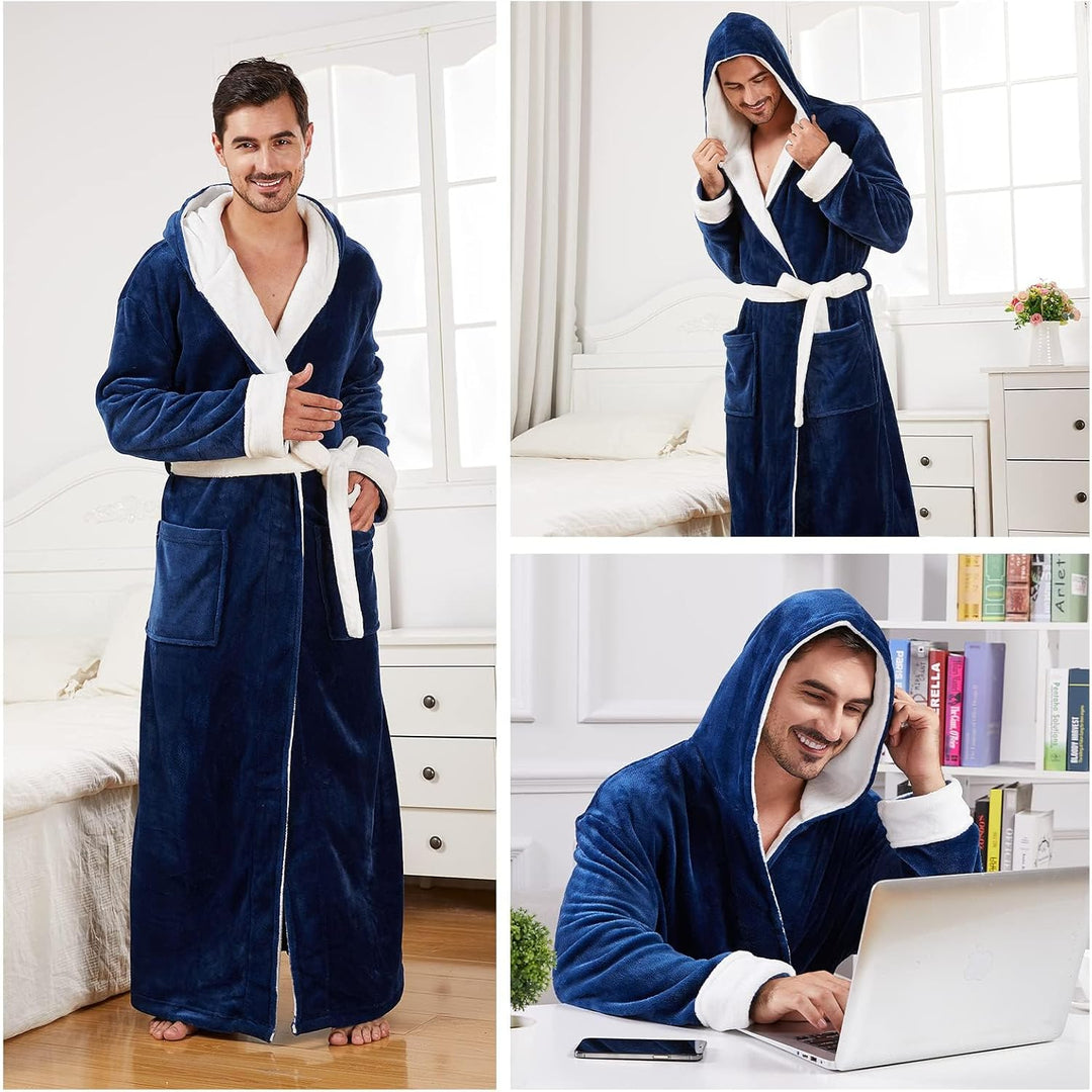 Men's Lightweight Fleece Summer Dressing Gown – James