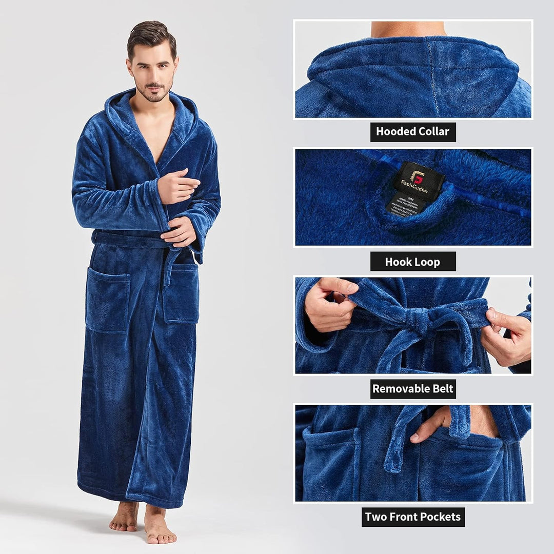 Men's Lightweight Fleece Summer Dressing Gown – James