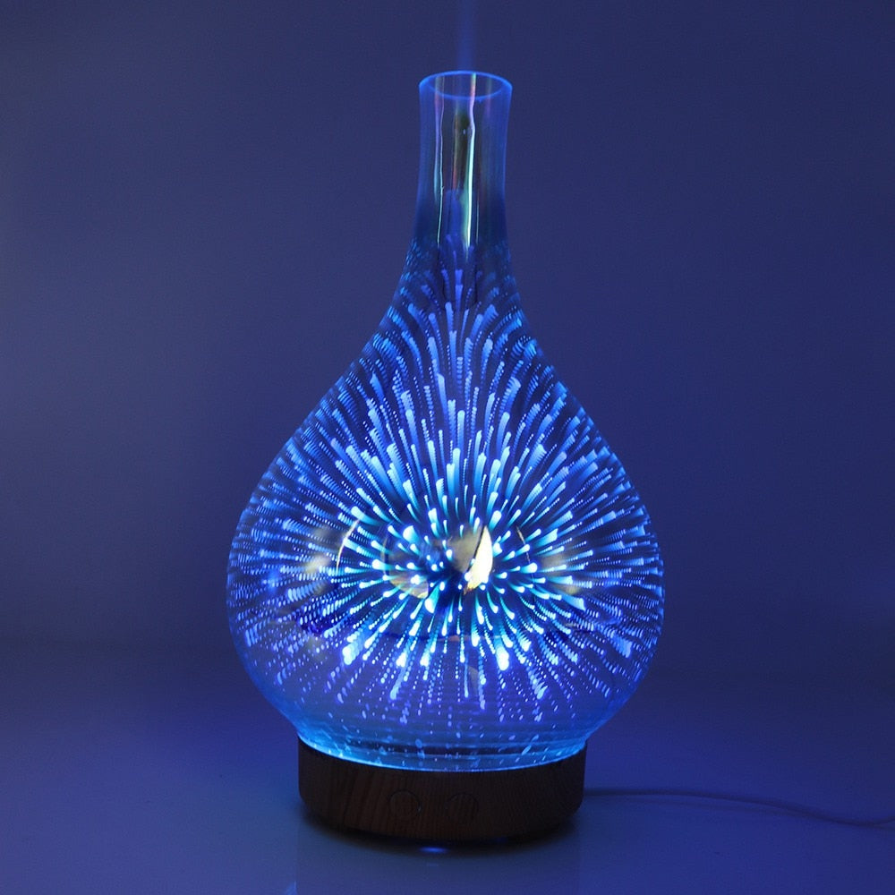 Relaxing Ambient Aromatherapy Diffuser – AuroraGlow
