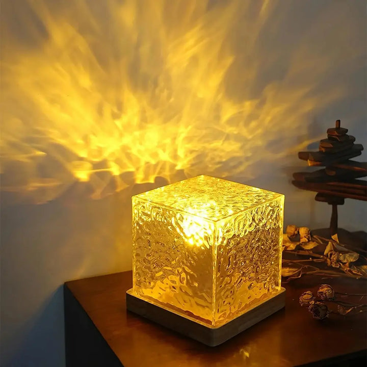 Aurora Cube Lamp Colour‑Changing LED with Prism Glow
