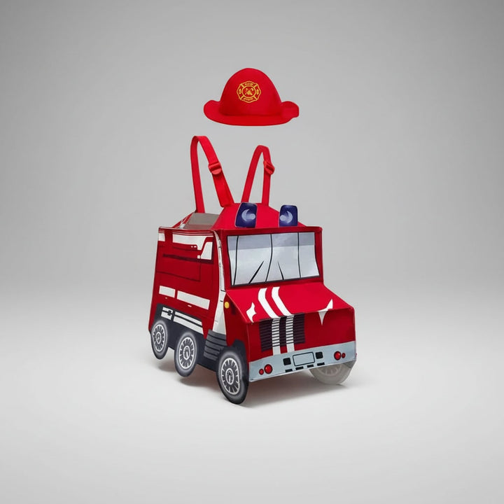 Boys' Halloween Firefighter Costume and Outfit with Reflective Stripes Fire Chief Badge for Dress Up