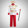 Boys' Halloween Prince Costume with Crown and Scepter for Royal Dress Up Party