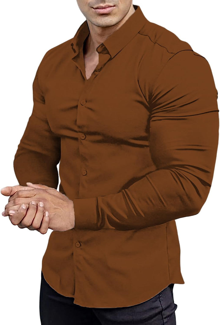 Men's Slim-Fit Shirt for Spring 2026 – Crease-Resistant – David
