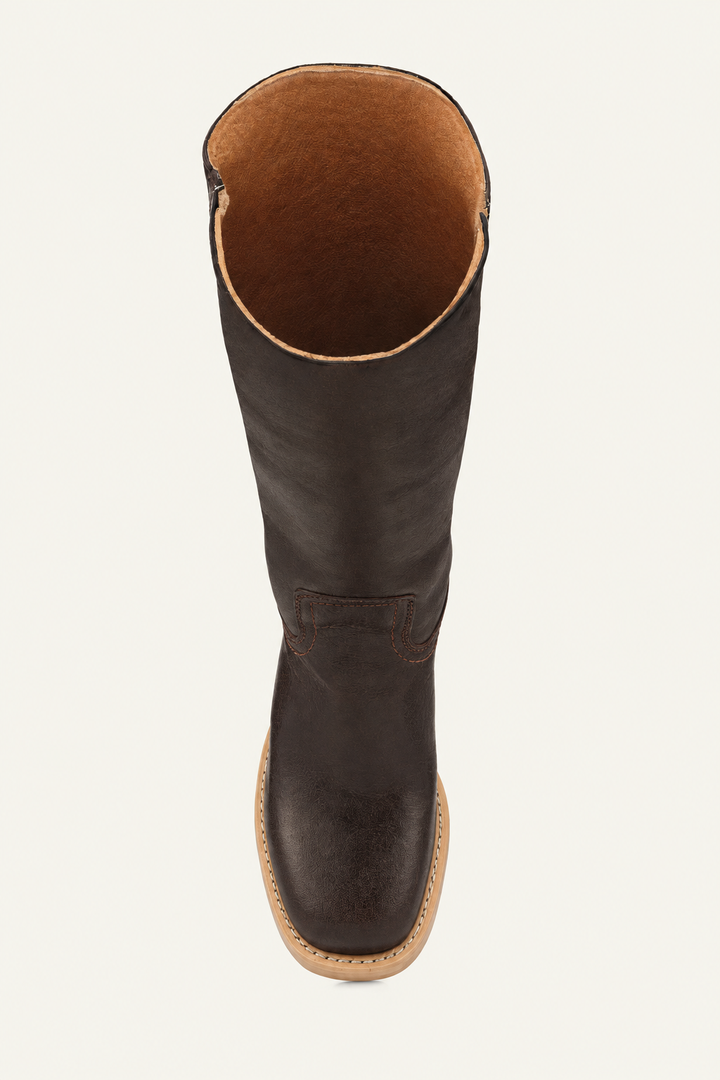 Women's Leather Boots – Exclusive, Luxurious, High-Quality Leather, Casual for Home and Outdoors
