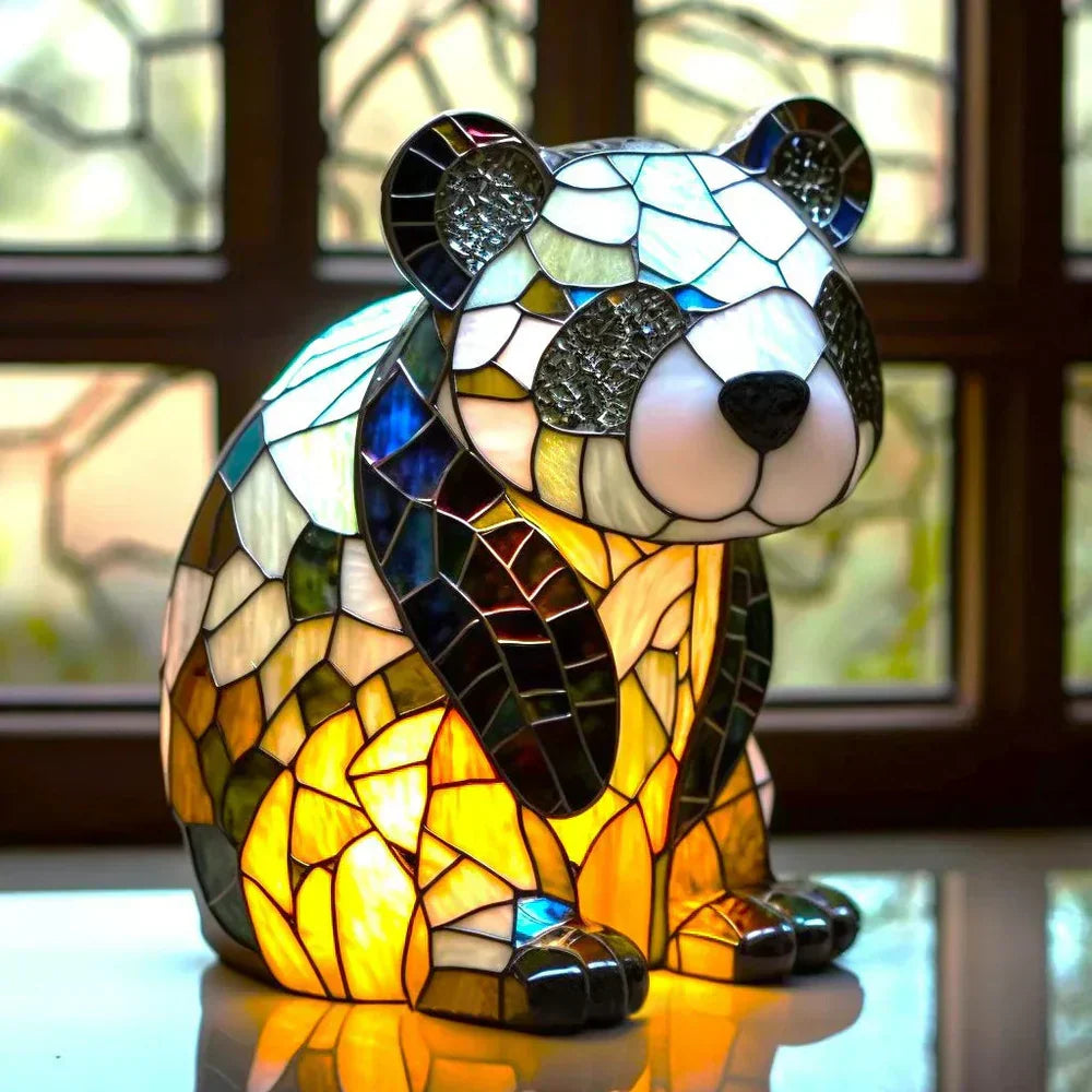Coloured Glass Animal Lamps – Artistic Table Decoration