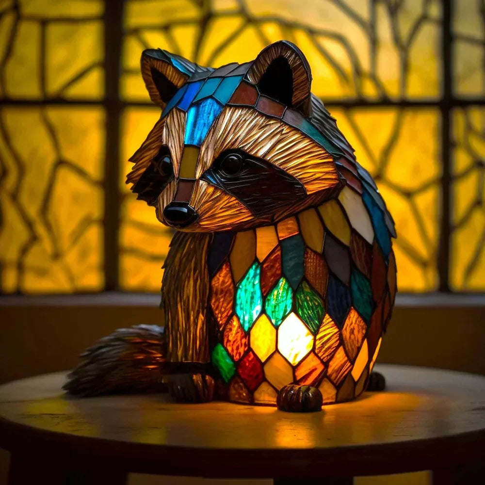Coloured Glass Animal Lamps – Artistic Table Decoration
