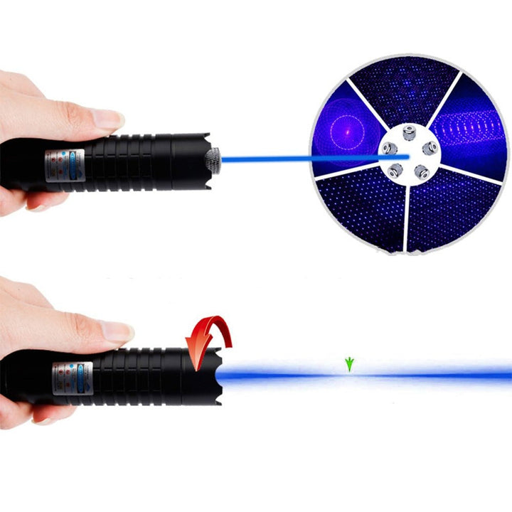 Blue Beam Laser Torch | High-Intensity 450nm Optical Output | Tactical Range Over 5000m | Aluminium Torch with Adjustable Focus | Fire-Starting Capable Torch