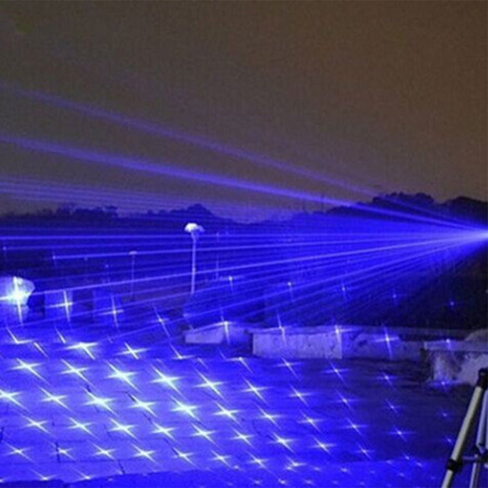 Blue Beam Laser Torch | High-Intensity 450nm Optical Output | Tactical Range Over 5000m | Aluminium Torch with Adjustable Focus | Fire-Starting Capable Torch