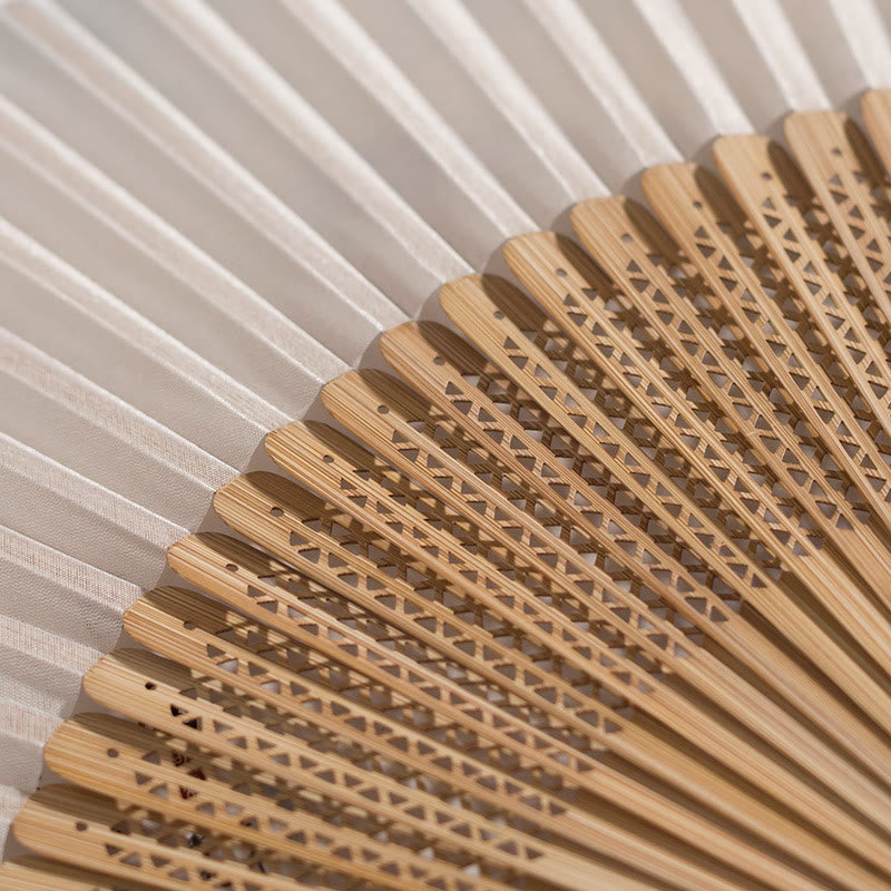 Bamboo Silk Fan