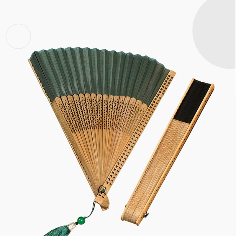 Bamboo Silk Fan