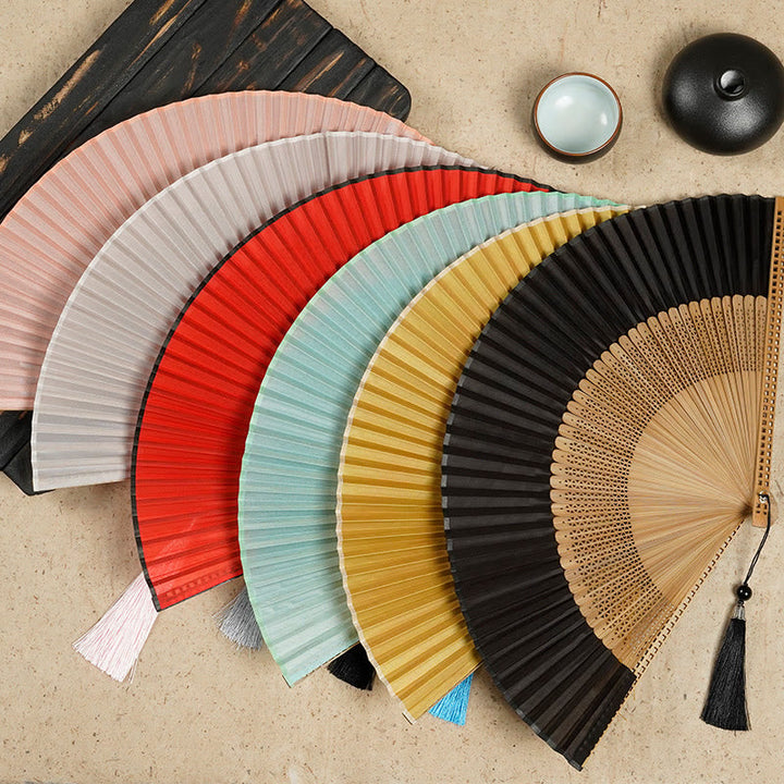 Bamboo Silk Fan