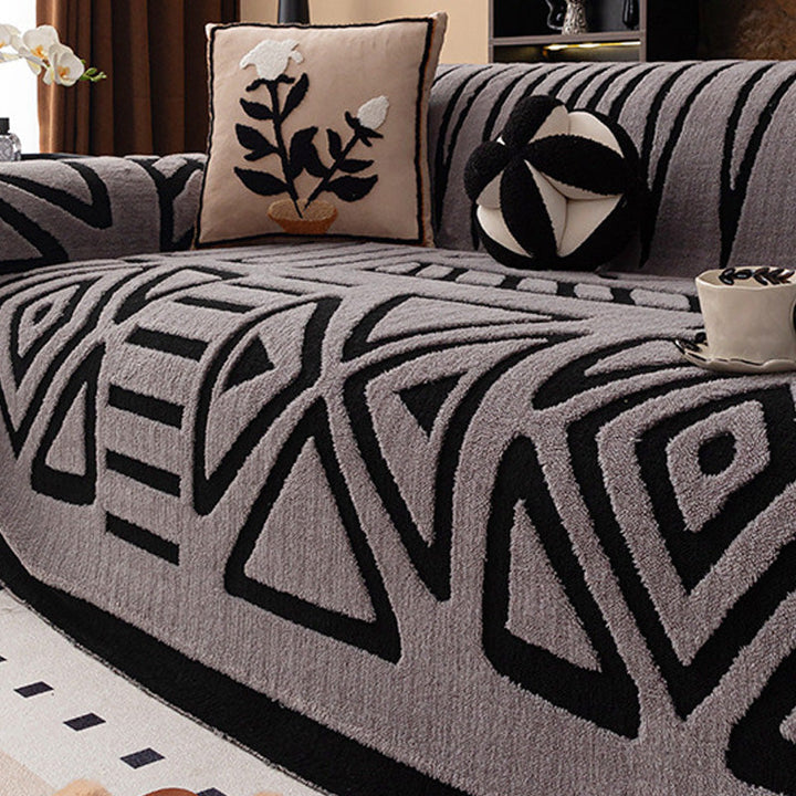 Soft Stretch Sofa Cover with Non-Slip Surface