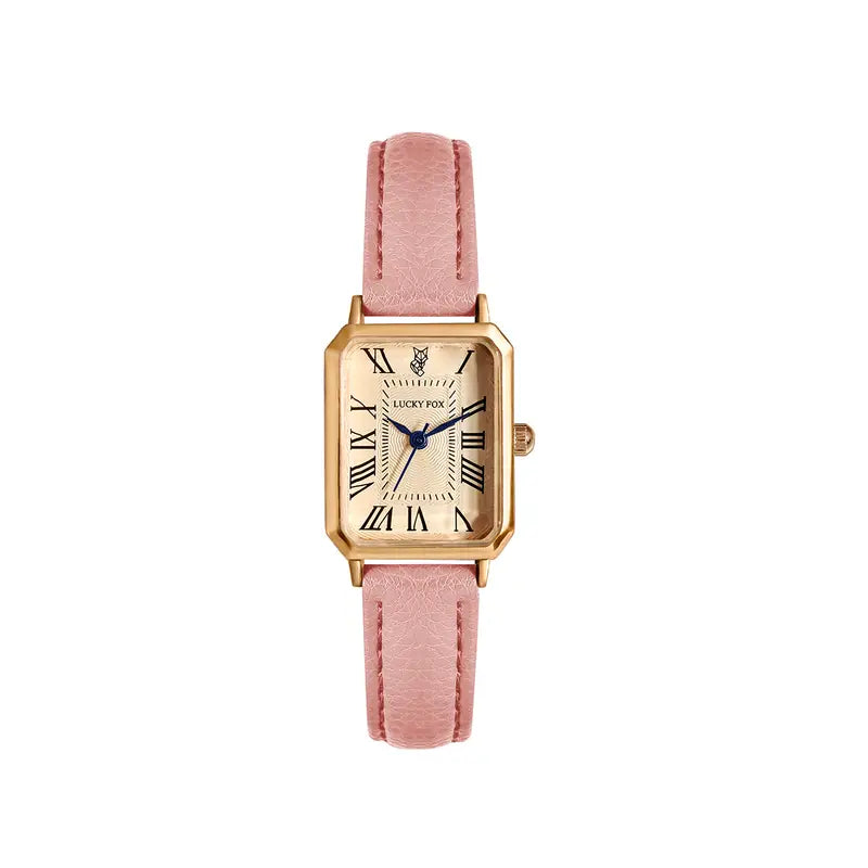 Elegant gold watch with a refined little stone