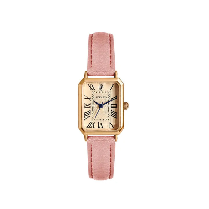 Elegant gold watch with a refined little stone