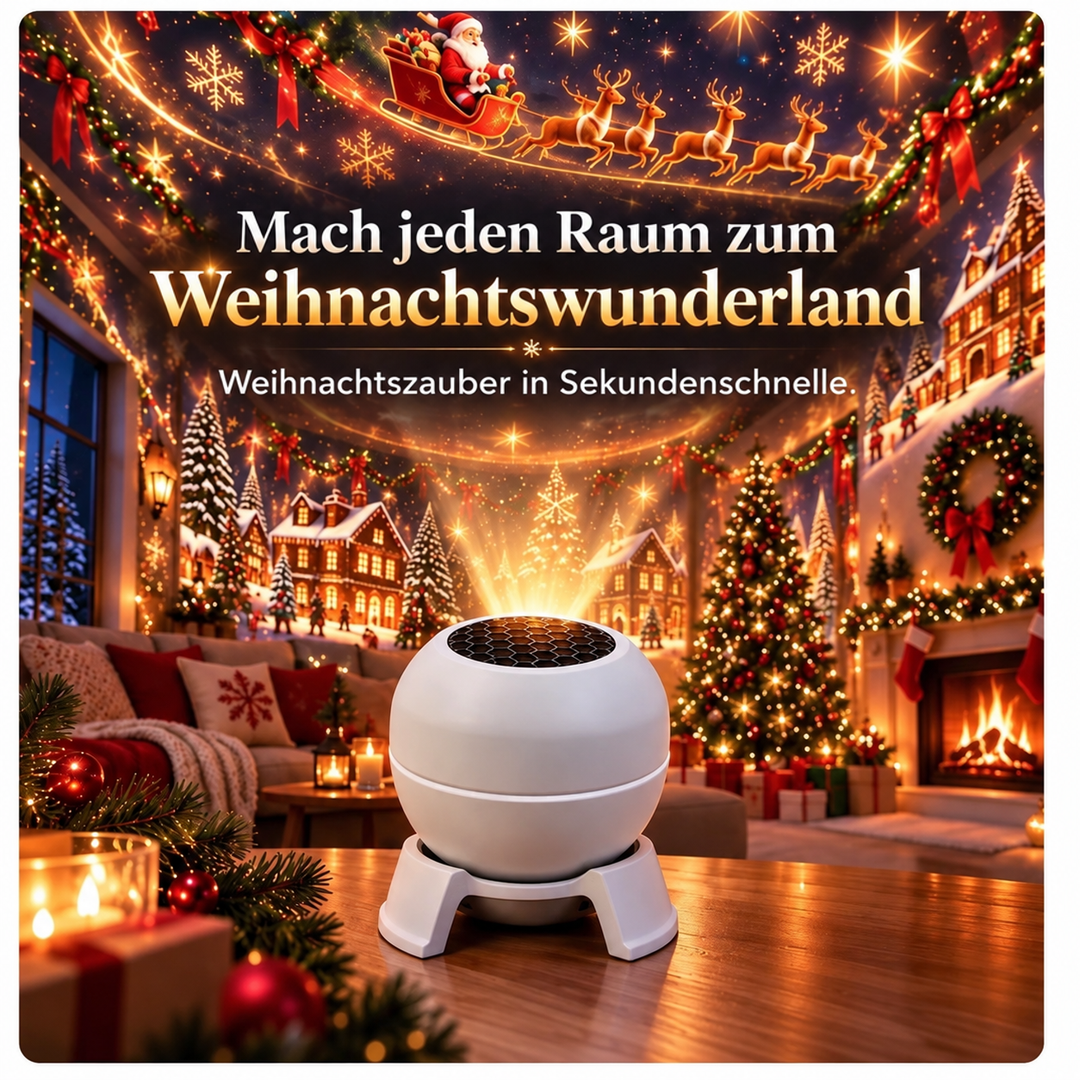 Christmas Projection Night Light for Walls and Ceilings – Festive Room Decoration
