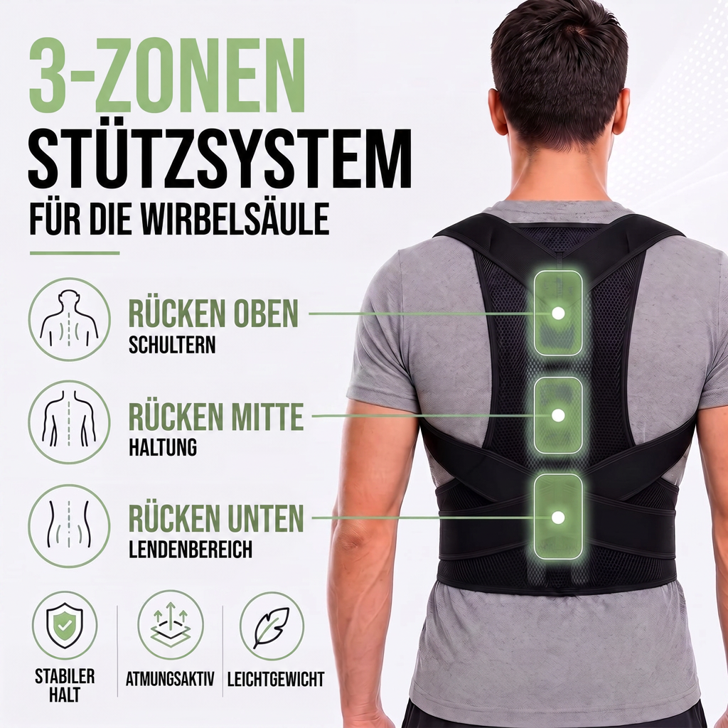 Adjustable Upper Back Posture Corrector with Breathable Mesh