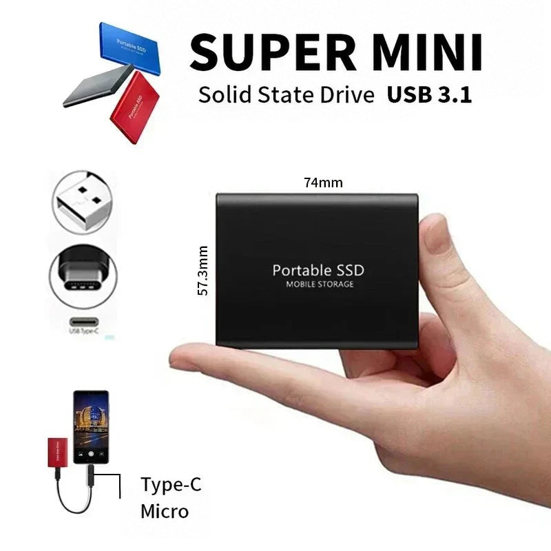 128TB External SSD Drive – High-Speed Portable Storage