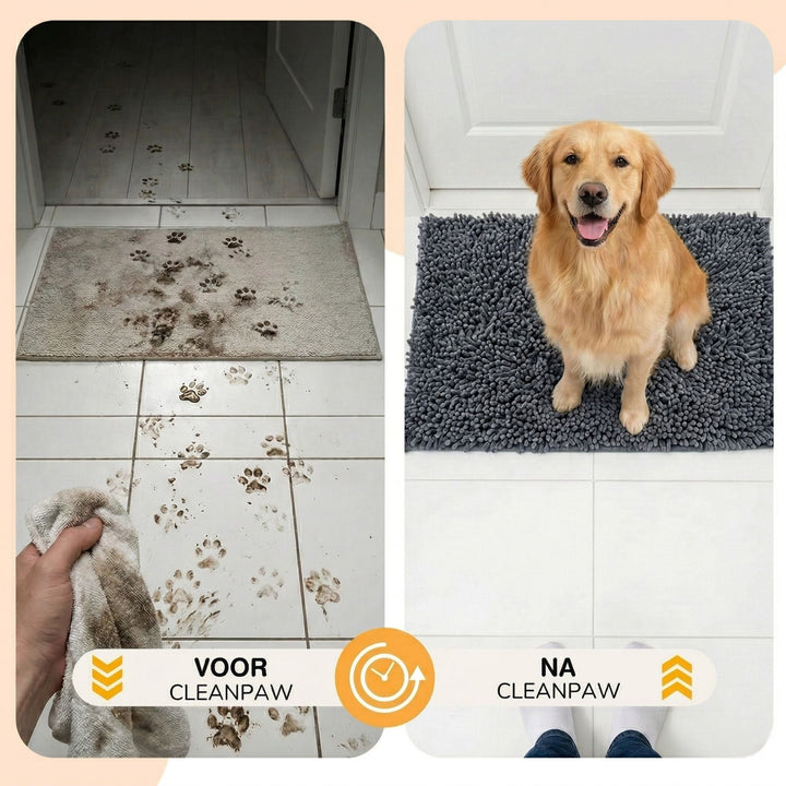 Absorbent Non-Slip Dog Doormat for Muddy Paws