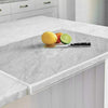 Clear Acrylic Plastic Cutting Board with Non-Slip Feet and Counter Lip Edge Protector