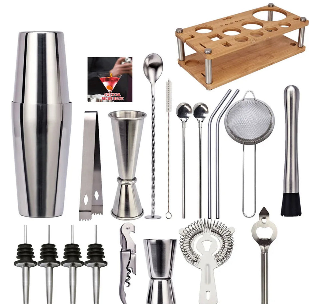 Professional 23-Piece Bartender Set – ShakerPro