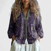 Floral Cotton Button-Front Blouse