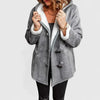 Suede-Look Toggle Hood Sherpa-Lined Jacket