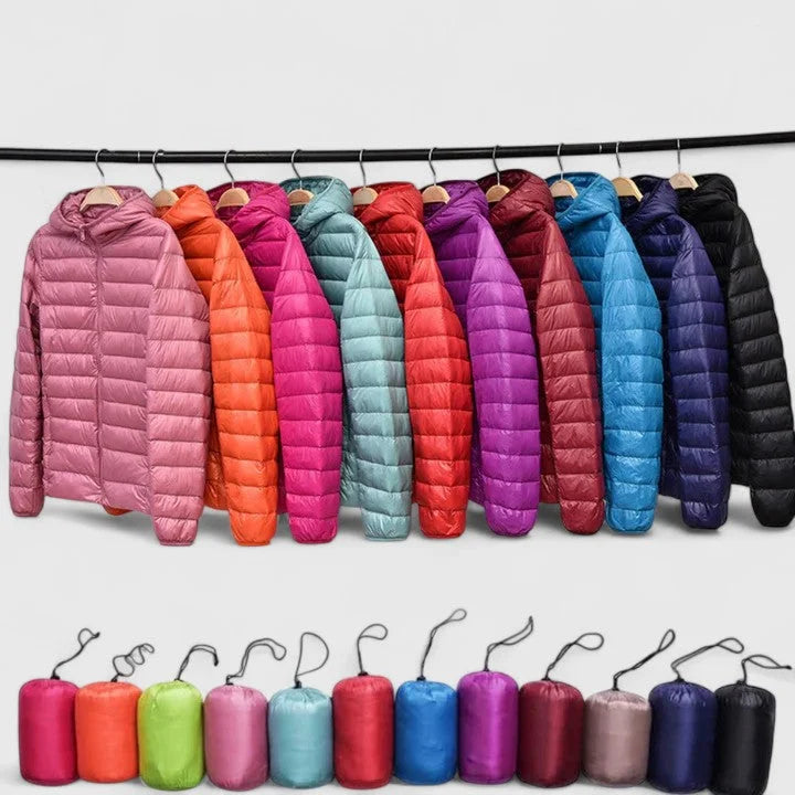 Packable Quilted Zip-Up Puffer Jacket
