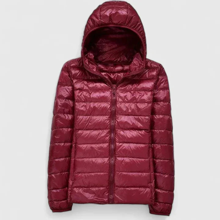 Packable Quilted Zip-Up Puffer Jacket