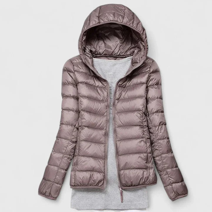 Packable Quilted Zip-Up Puffer Jacket