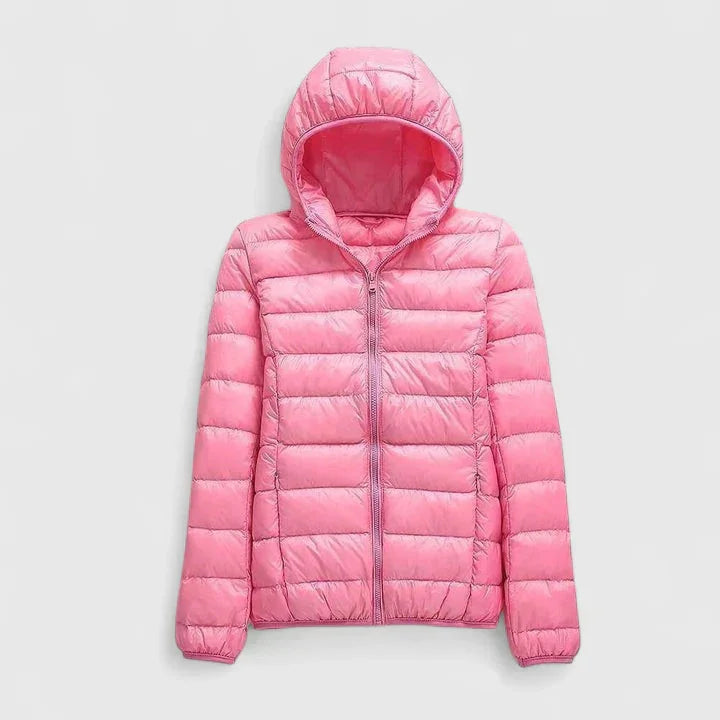 Packable Quilted Zip-Up Puffer Jacket