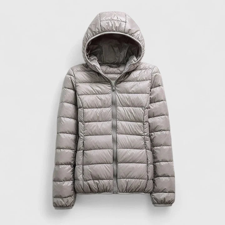 Packable Quilted Zip-Up Puffer Jacket