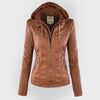 Zip-Up Hooded Jacket With Zippered Pockets