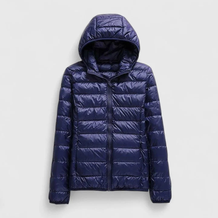 Packable Quilted Zip-Up Puffer Jacket