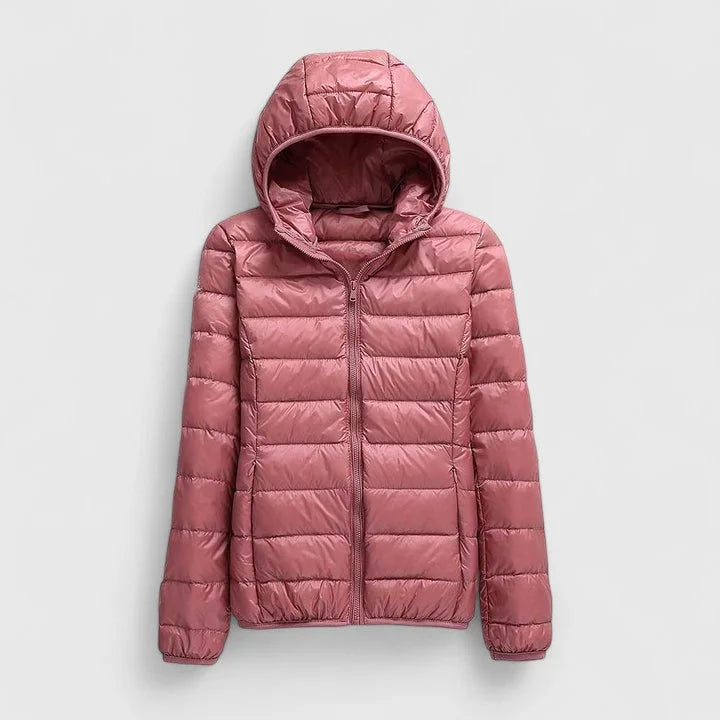 Packable Quilted Zip-Up Puffer Jacket