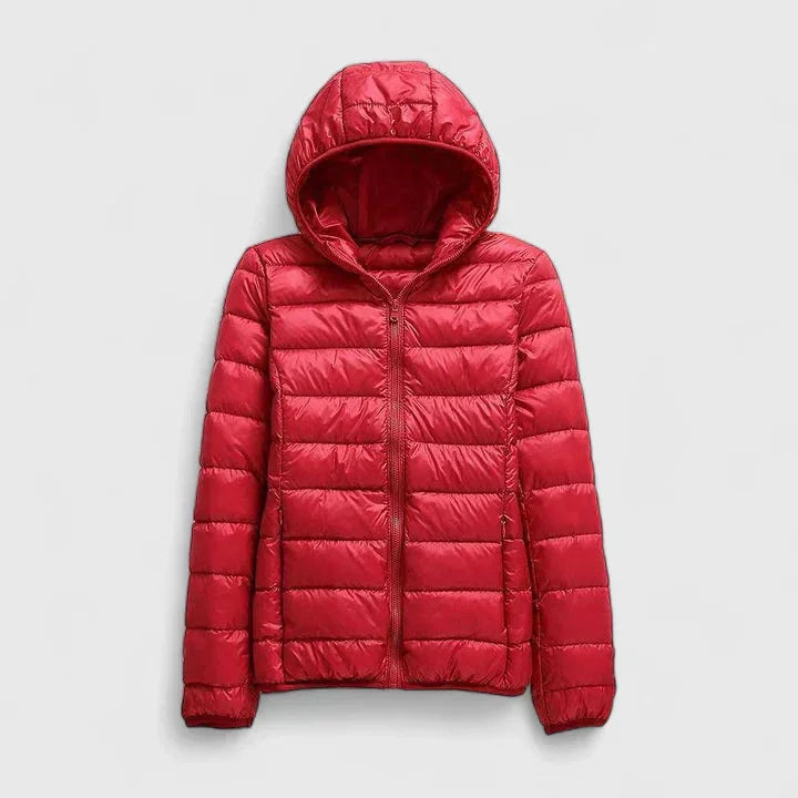 Packable Quilted Zip-Up Puffer Jacket