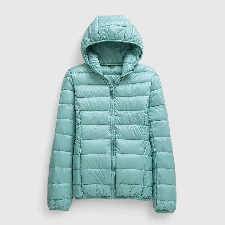 Packable Quilted Zip-Up Puffer Jacket