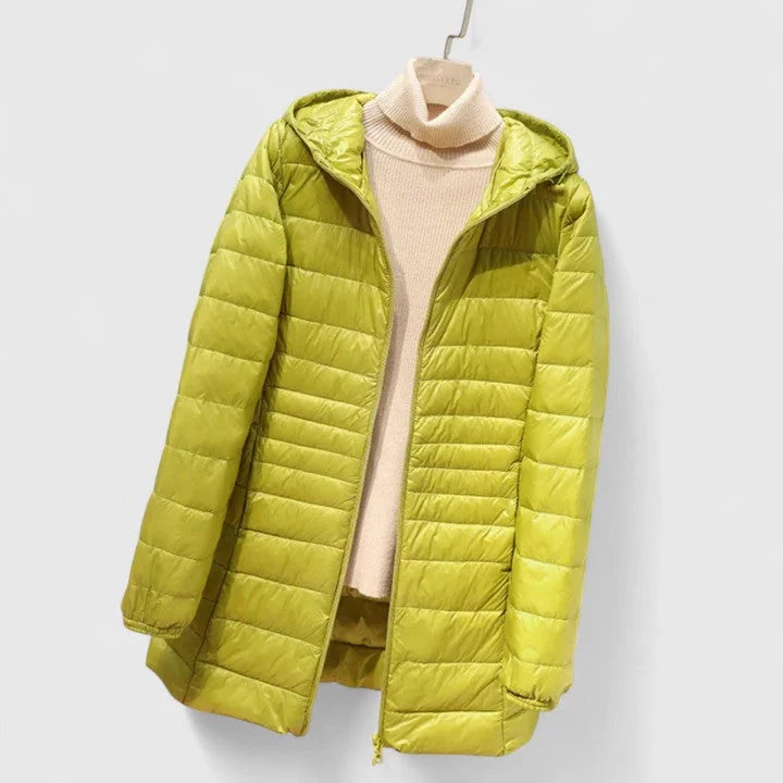 Packable Quilted Zip-Up Puffer Jacket