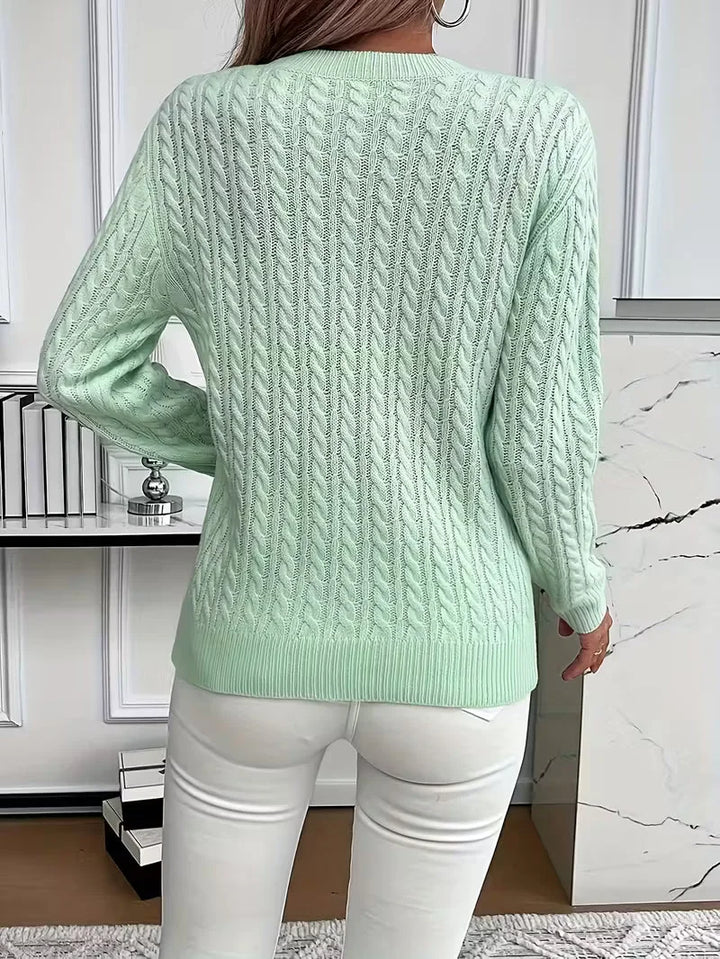 Cable Knit Crew Neck Jumper