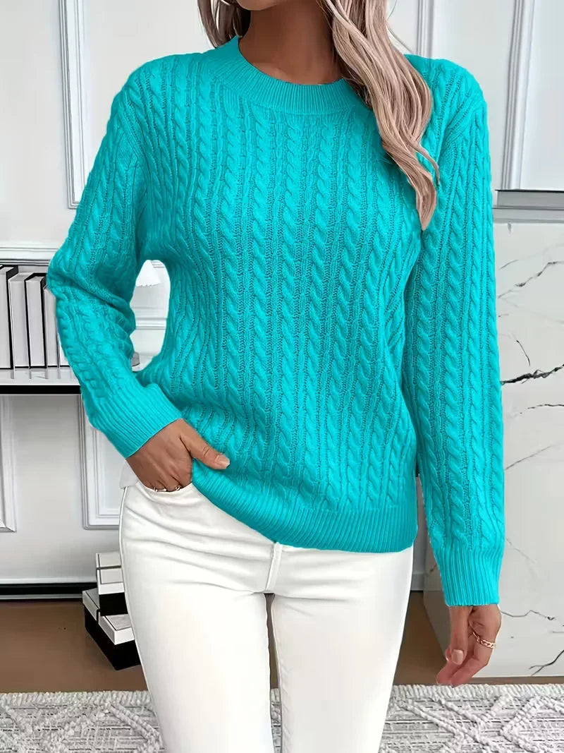 Cable Knit Crew Neck Jumper