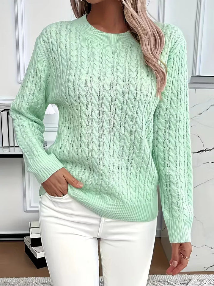 Cable Knit Crew Neck Jumper