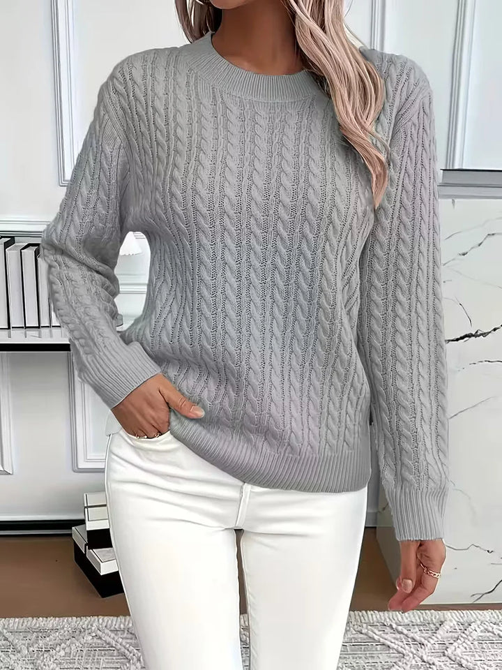Cable Knit Crew Neck Jumper