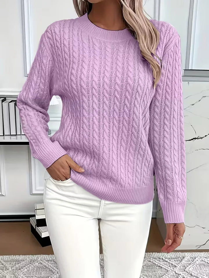 Cable Knit Crew Neck Jumper