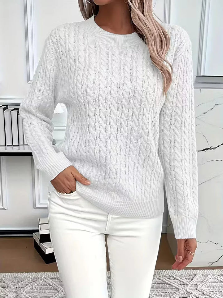 Cable Knit Crew Neck Jumper