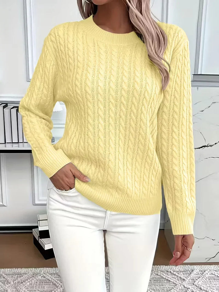 Cable Knit Crew Neck Jumper