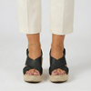 Stylish Crossover Wedge Sandals for Women